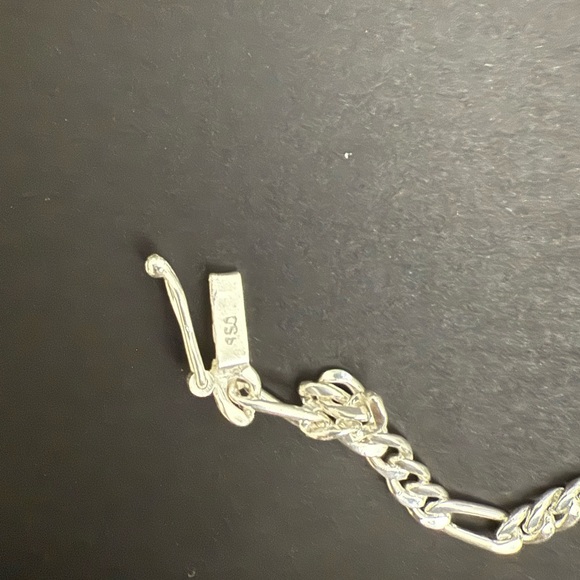 ELEGANT PERUVIAN silver 950 Men's Chain Bracelet 0.35mm - Picture 6 of 8